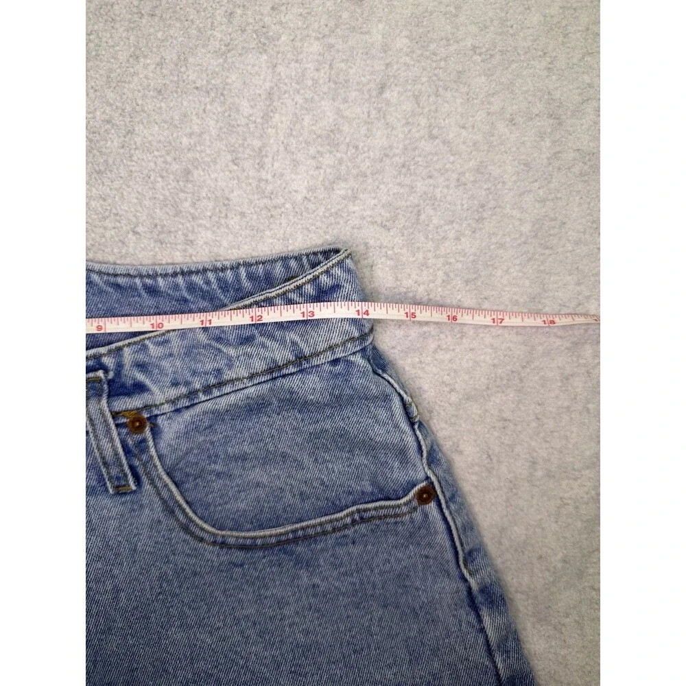 Vtg lei Shorts Women sz 13 Denim Y2K Cotton 5-Pocket Zip Flat Front